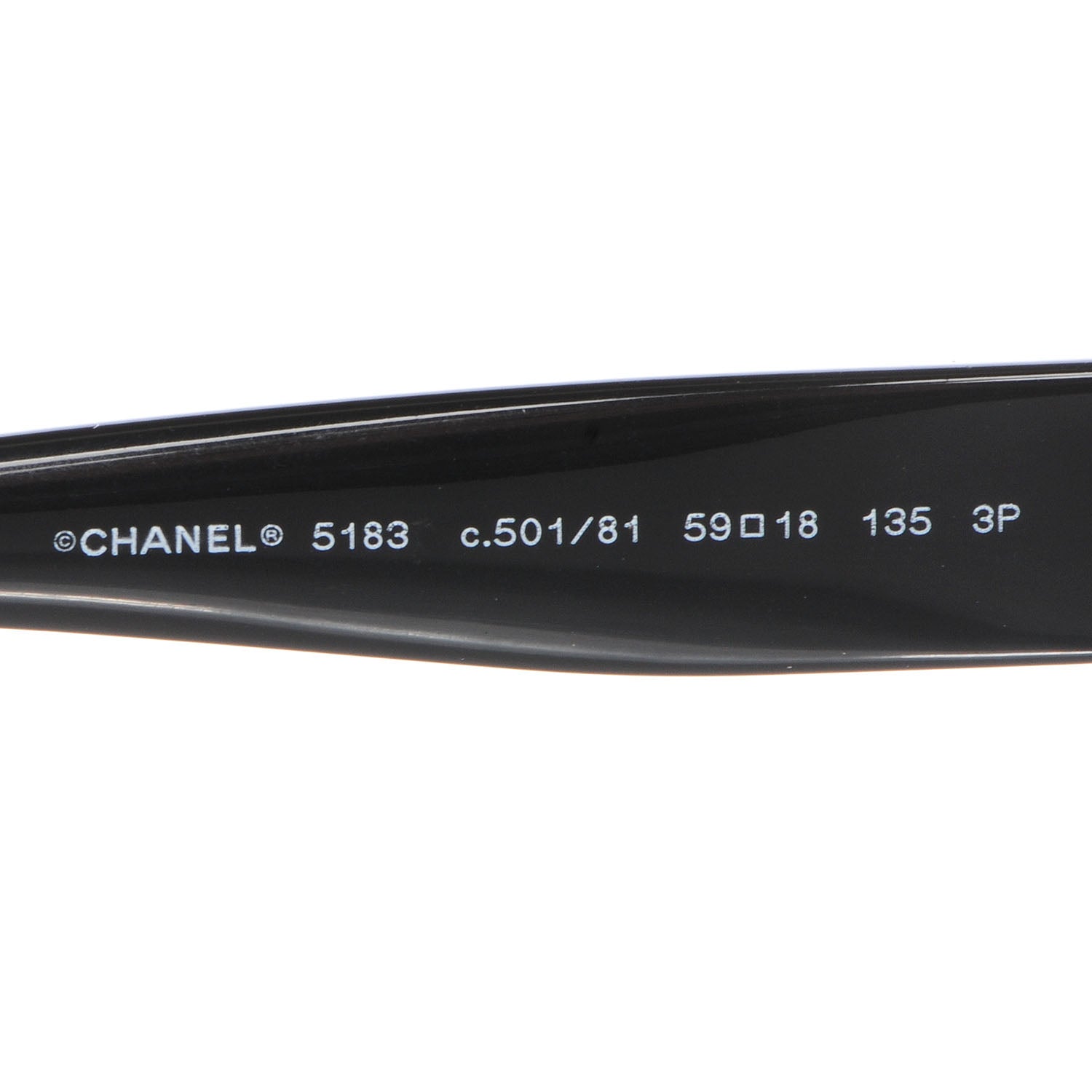 Chanel CC Logo Sunglasses 5183 Black 5 of 7