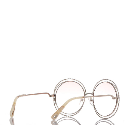 Chloe Oversized Round Carlina Oversized Round Sunglasses CE114ST Gold 4 of 6