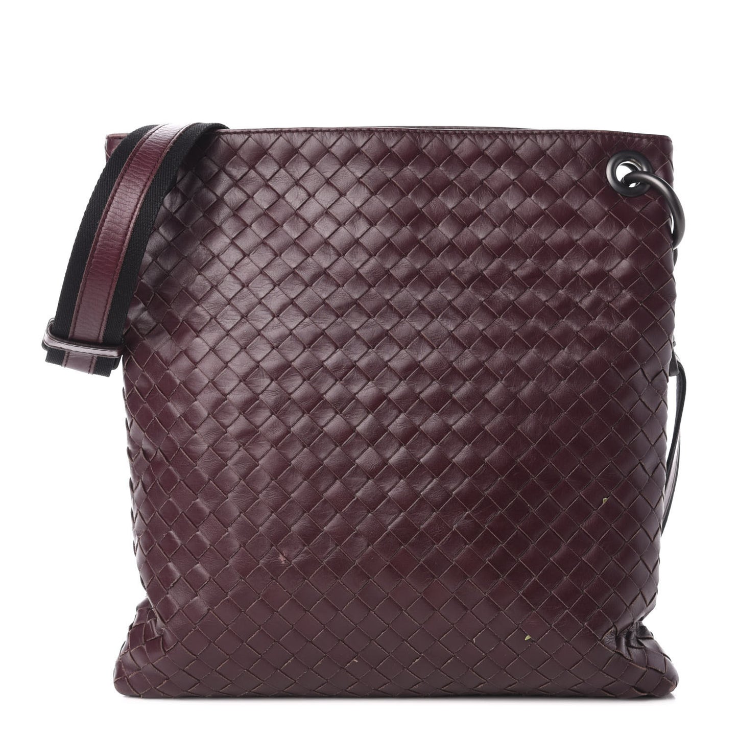Nappa Intrecciato VN Crossbody Messenger Bag Aubergine