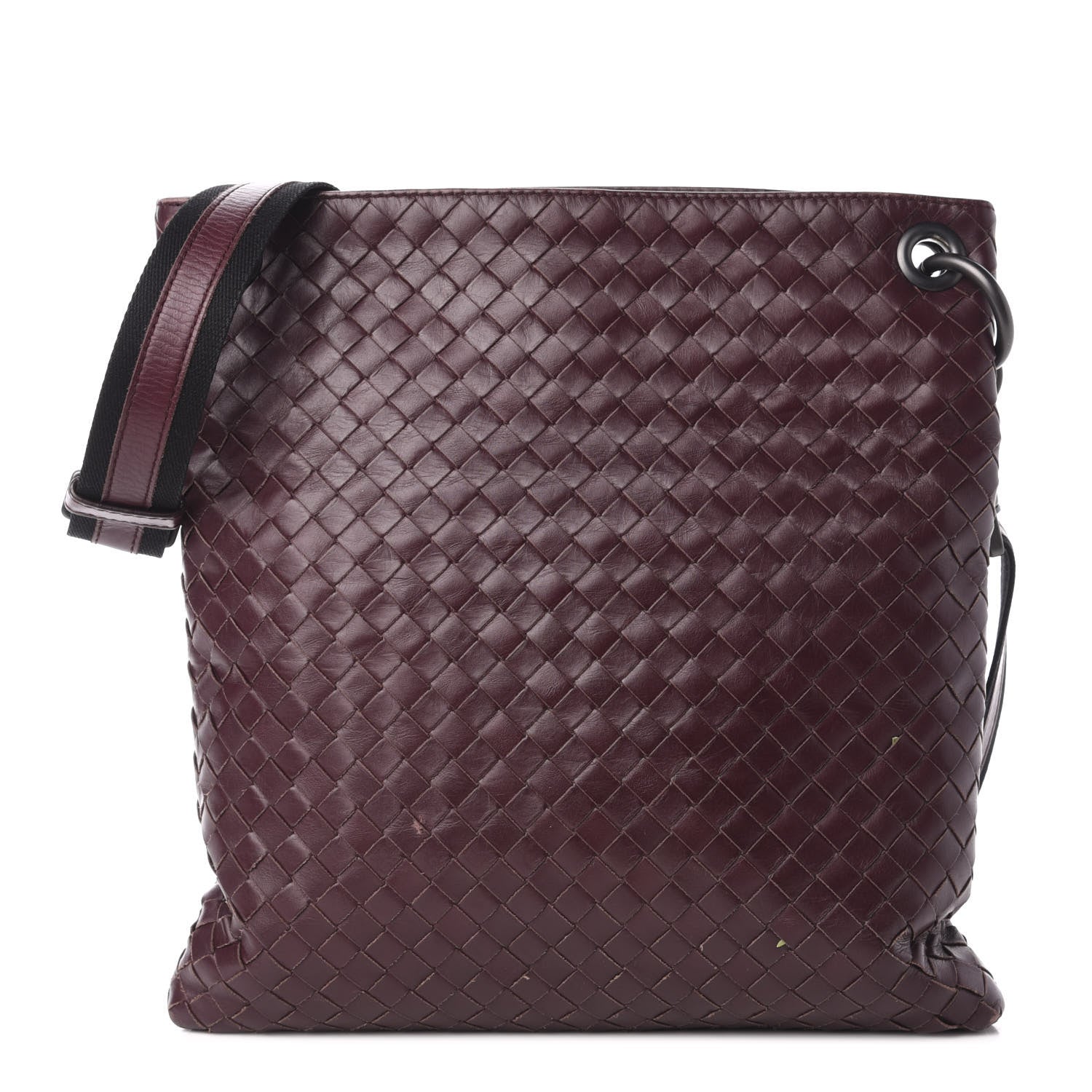 Bottega Veneta Nappa Intrecciato VN Crossbody Messenger Bag Aubergine 1 of 11