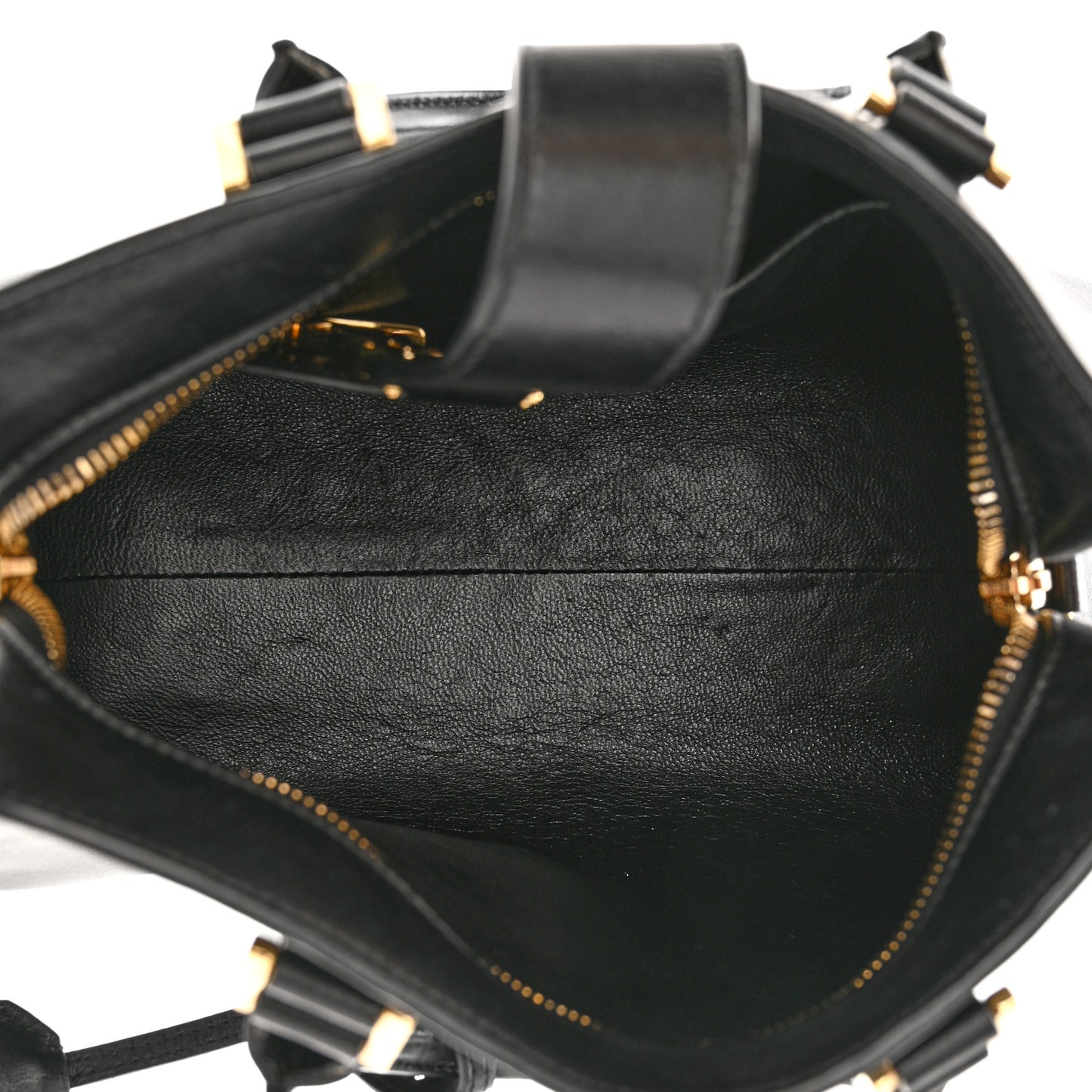 Calfskin Monogram Baby Cabas Black