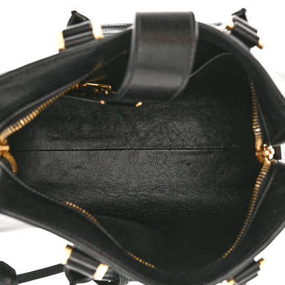 Saint Laurent Calfskin Monogram Baby Cabas Black 5 of 11