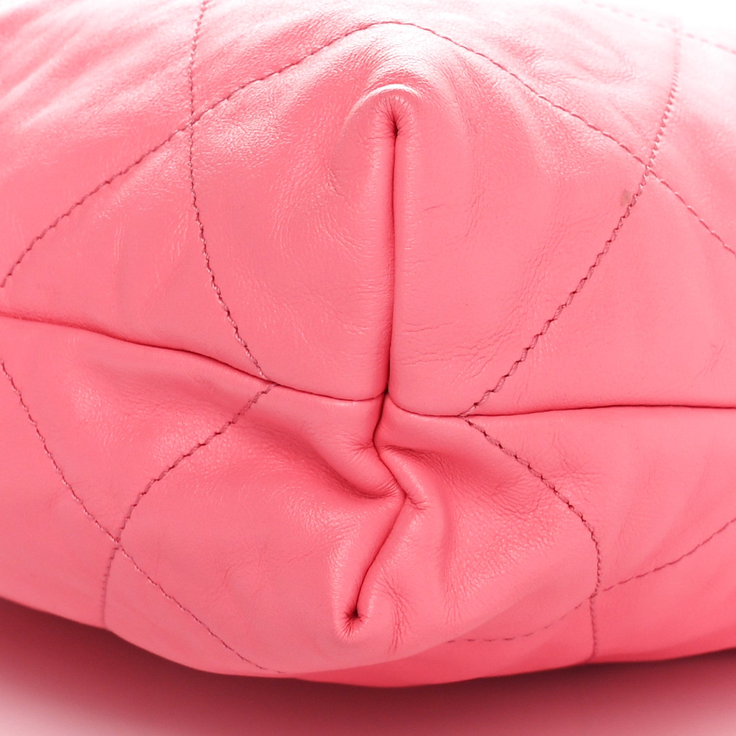 Chanel Shiny Calfskin Quilted Small Chanel 22 Coral Pink 11 of 11