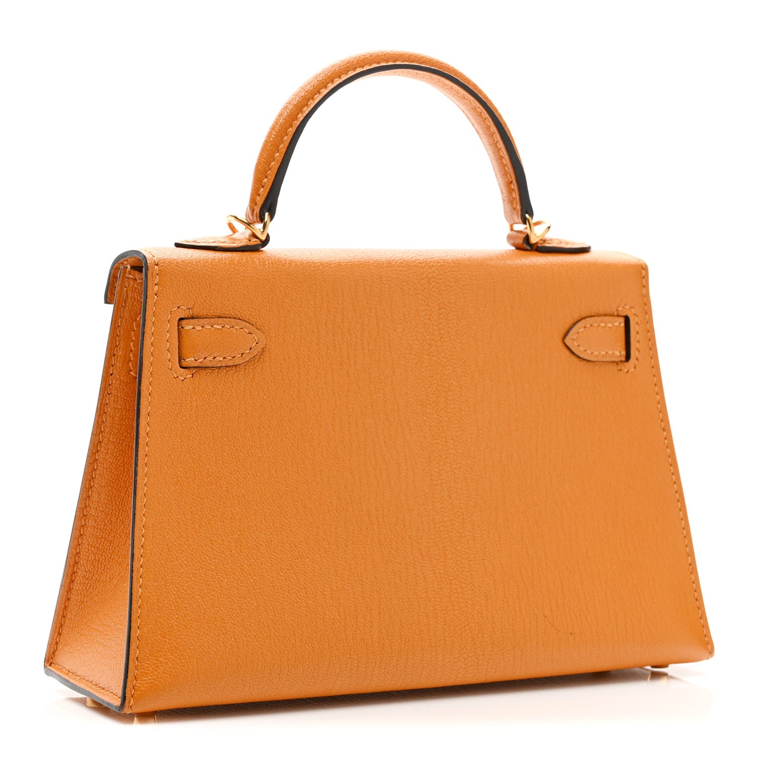 Hermes Chevre Chamkila Mini Kelly Sellier 20 Jaune D'or 3 of 11