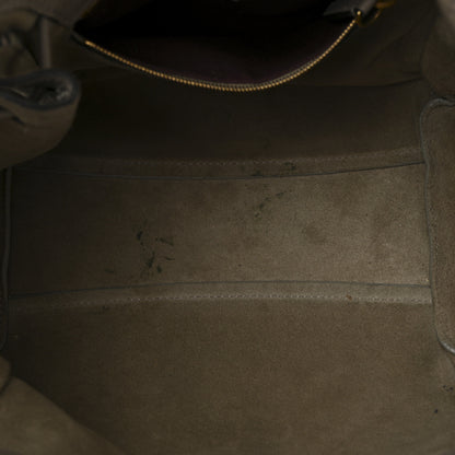 Mulberry Heavy Grain Small Iris Tote Powder Grey Dark Clay 5 of 9
