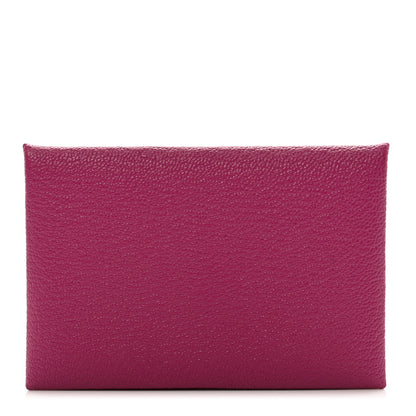 Hermes Chevre Mysore Calvi Card Case Rose Pourpre 1 of 6