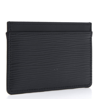 Louis Vuitton Epi Card Holder Black 3 of 7