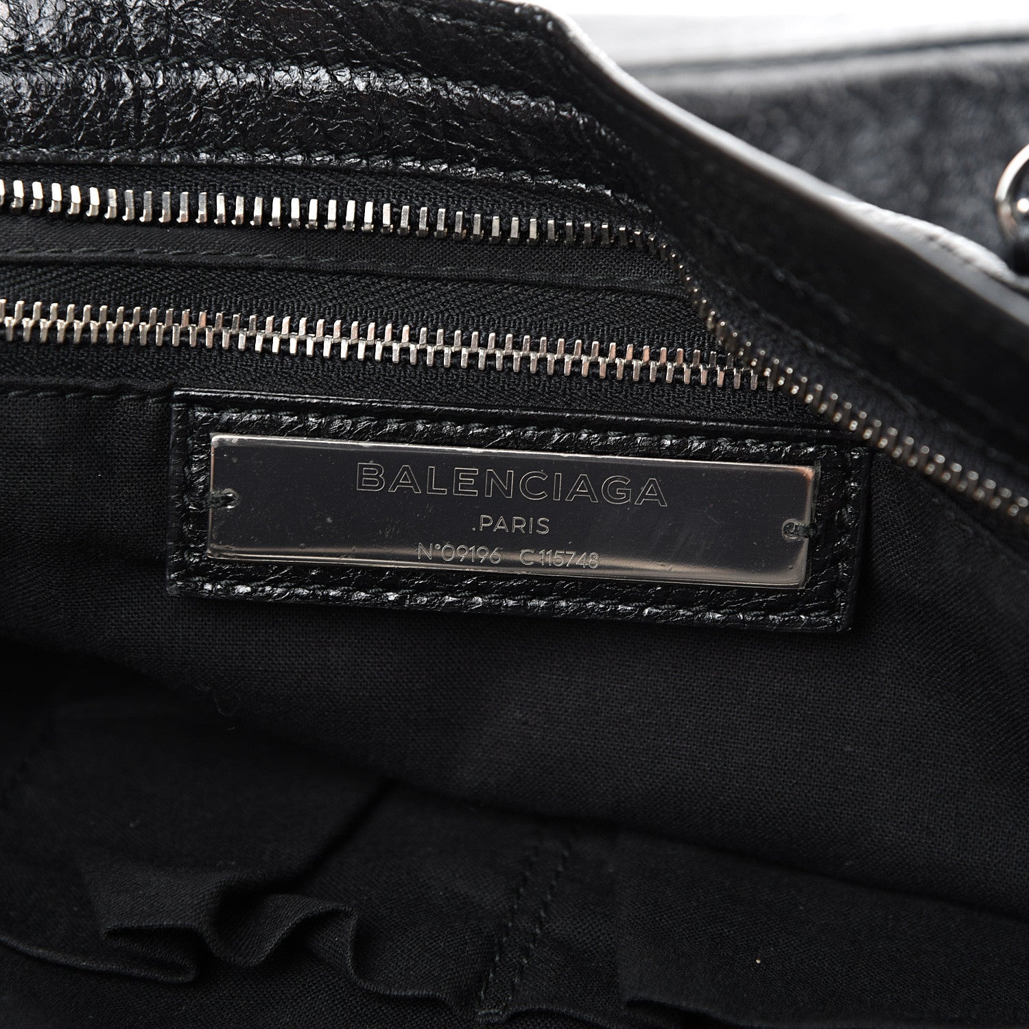 Balenciaga Agneau Classic Silver Hardware City Black 5 of 10