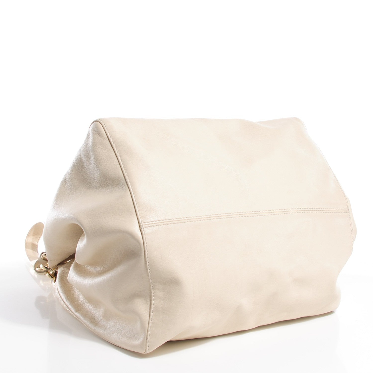 Jimmy Choo Calfskin Lola Oversized Tote White 4 of 7