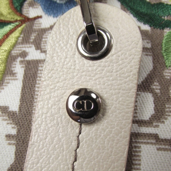 Monogram Vintage Flowers Frame Satchel