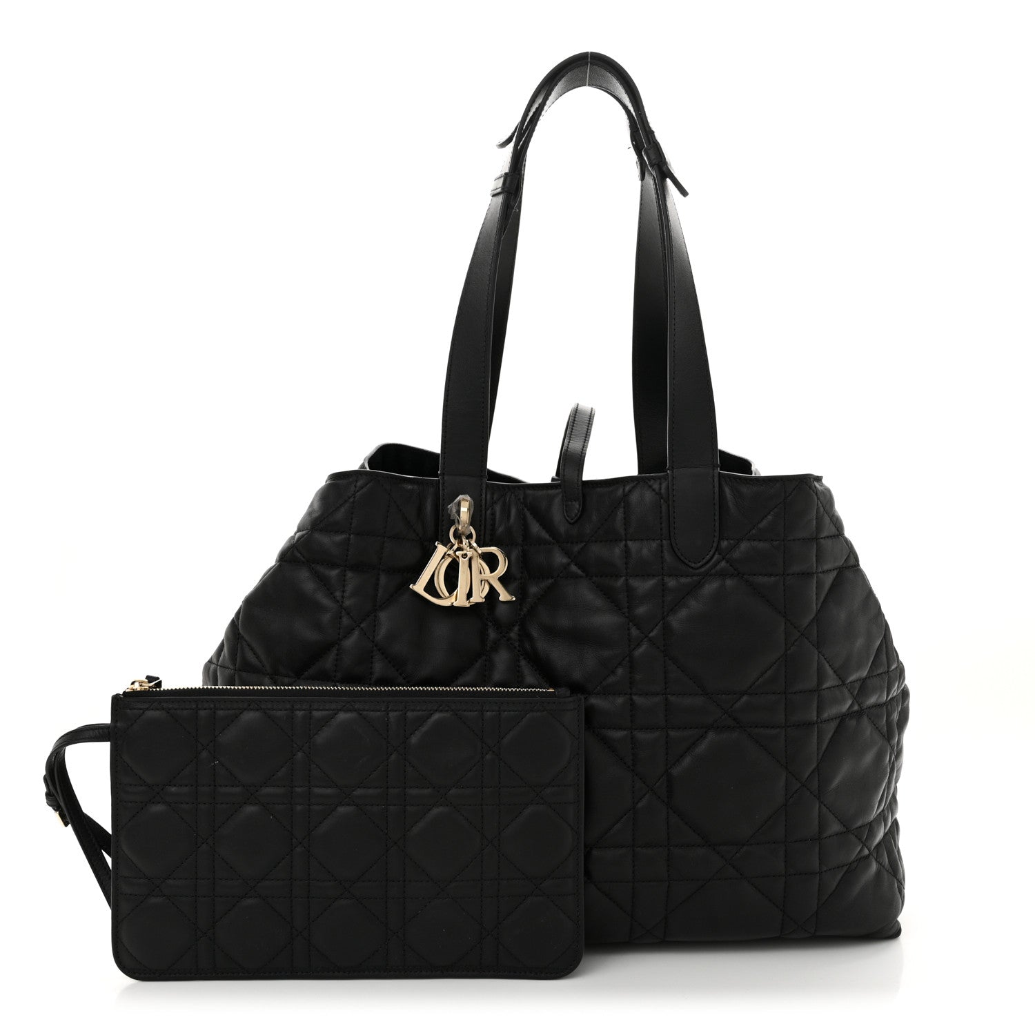 Christian Dior Calfskin Macrocannage Large Toujours  Black 3 of 15