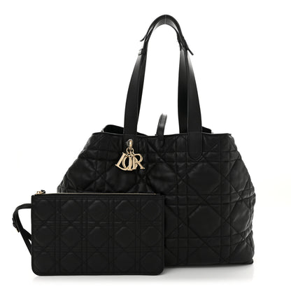 Christian Dior Calfskin Macrocannage Large Toujours  Black 3 of 15