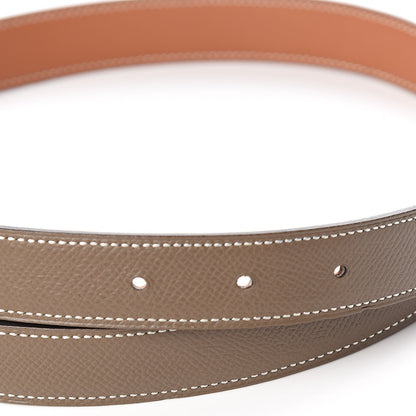 Hermes Swift Epsom 24mm Mini Constance H Belt 80 Gold Etoupe 5 of 7