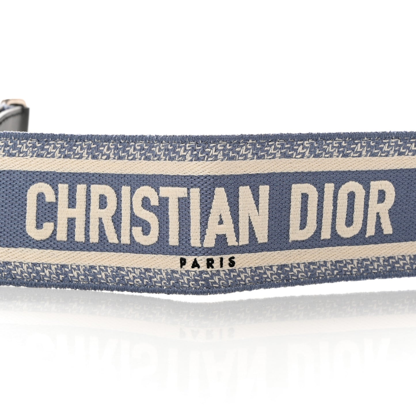 Canvas Embroidered Shoulder Strap Light Blue