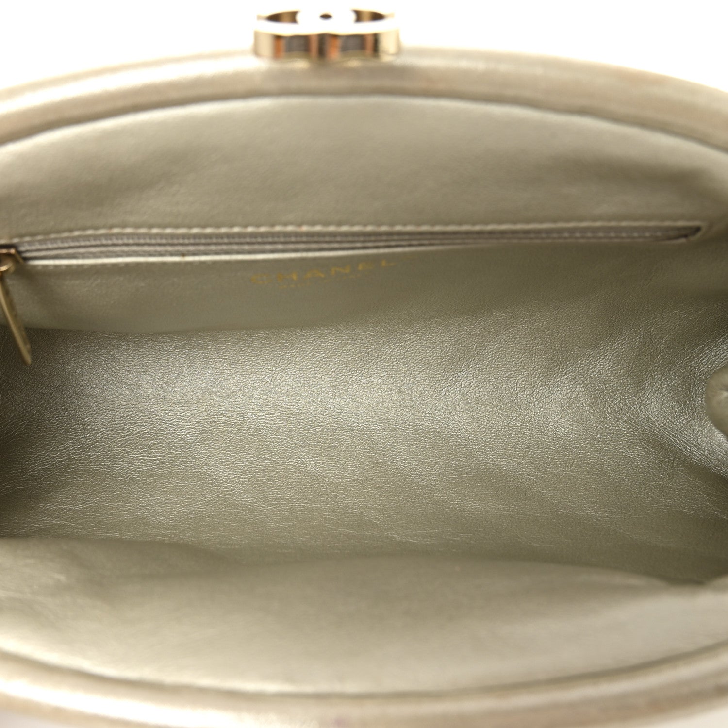 Chanel Metallic Calfskin Quilted Timeless Clutch Gold 5 of 7