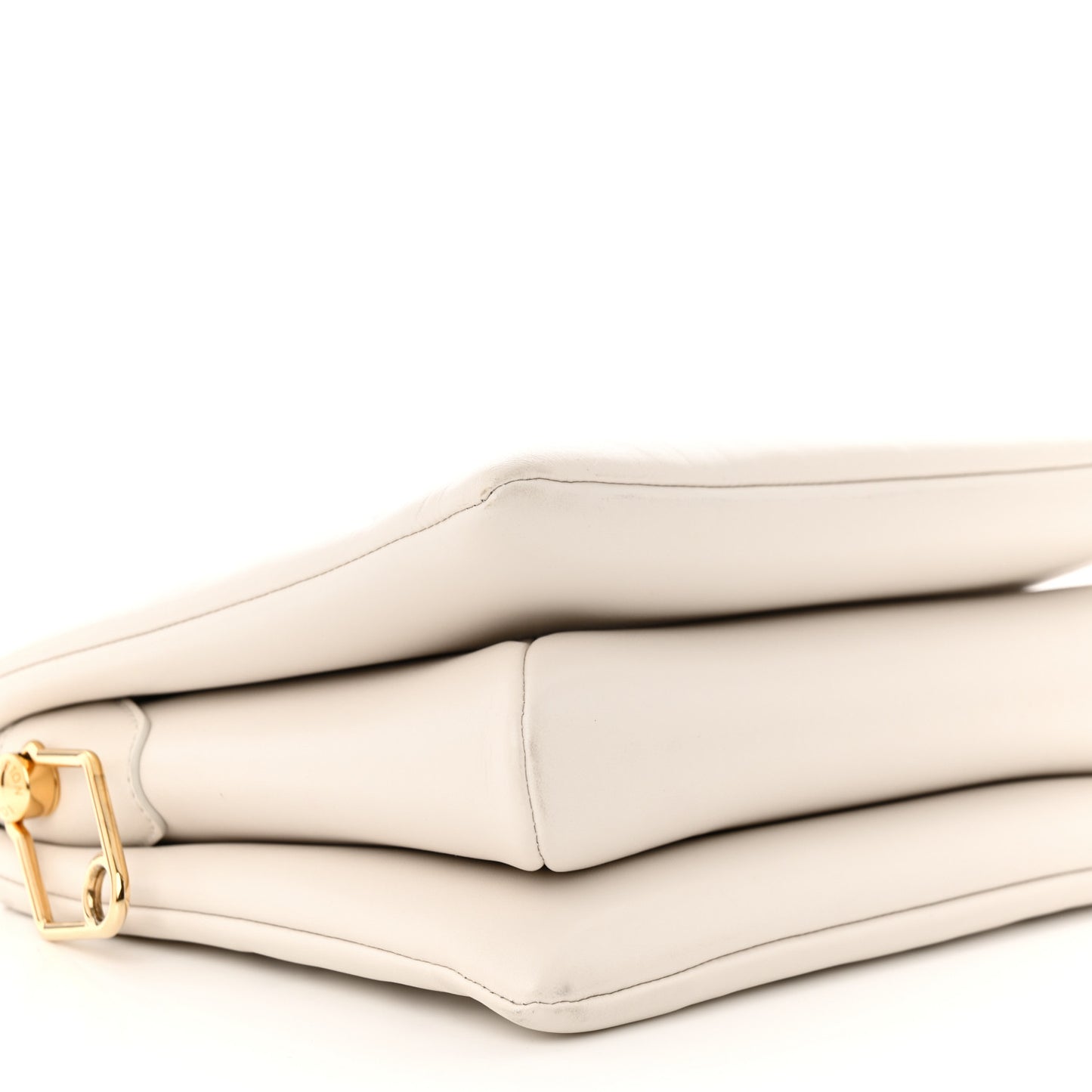 Lambskin Embossed Monogram Coussin PM Cream