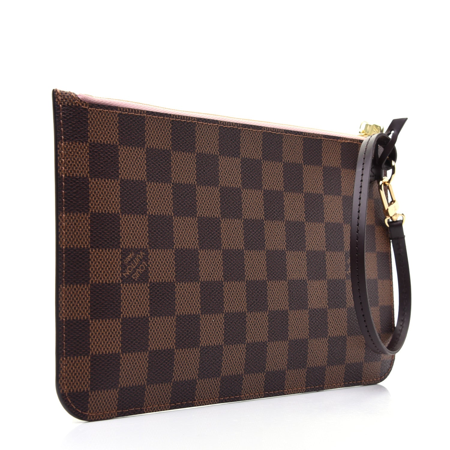 Louis Vuitton Damier Ebene Neverfull MM GM Pochette Rose Ballerine 3 of 10