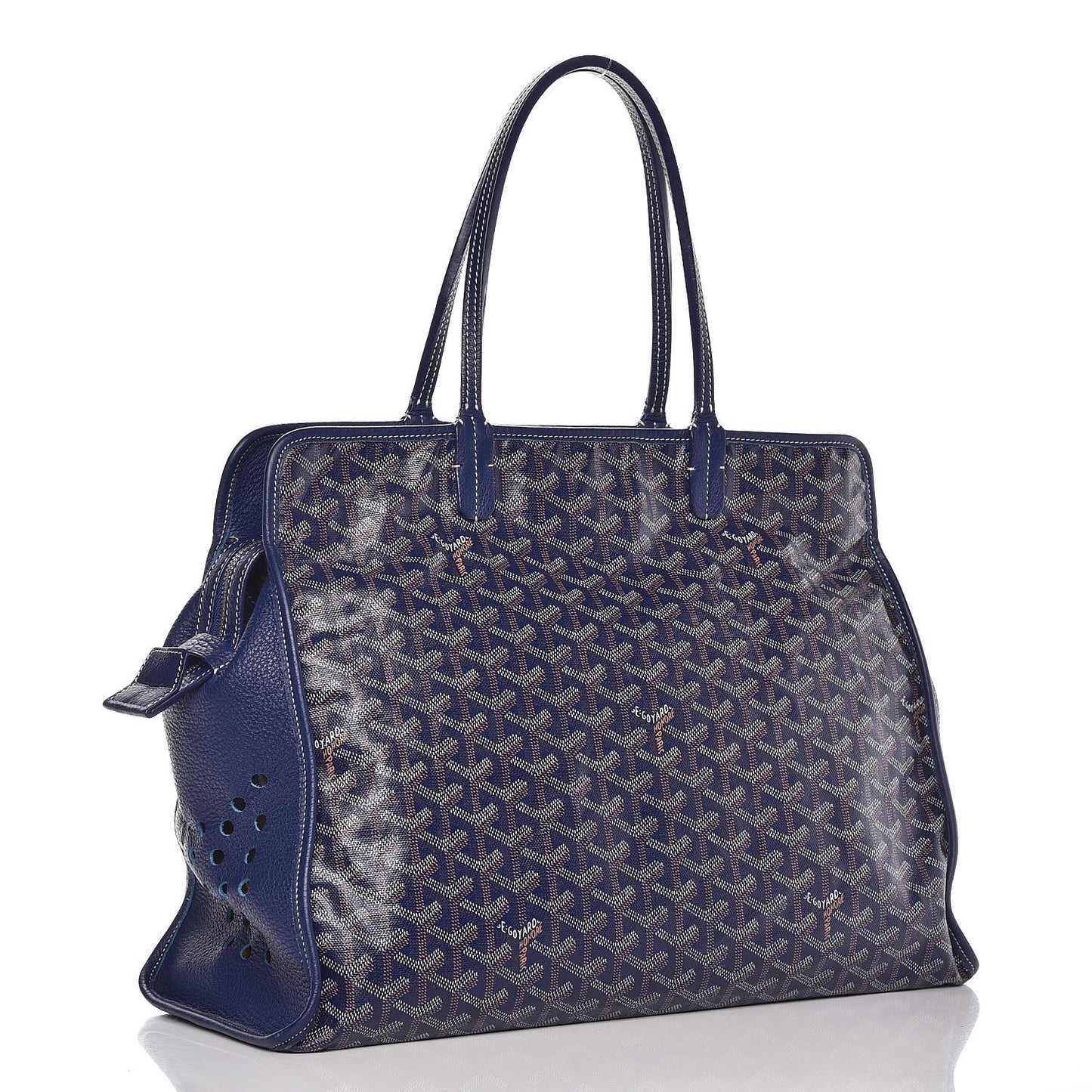 Goyardine Sac Hardy Pet Carrier PM Navy