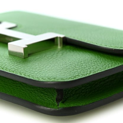 Hermes Evercolor Bi-Color Constance Slim Wallet Vert Yucca Mauve Pale 11 of 11