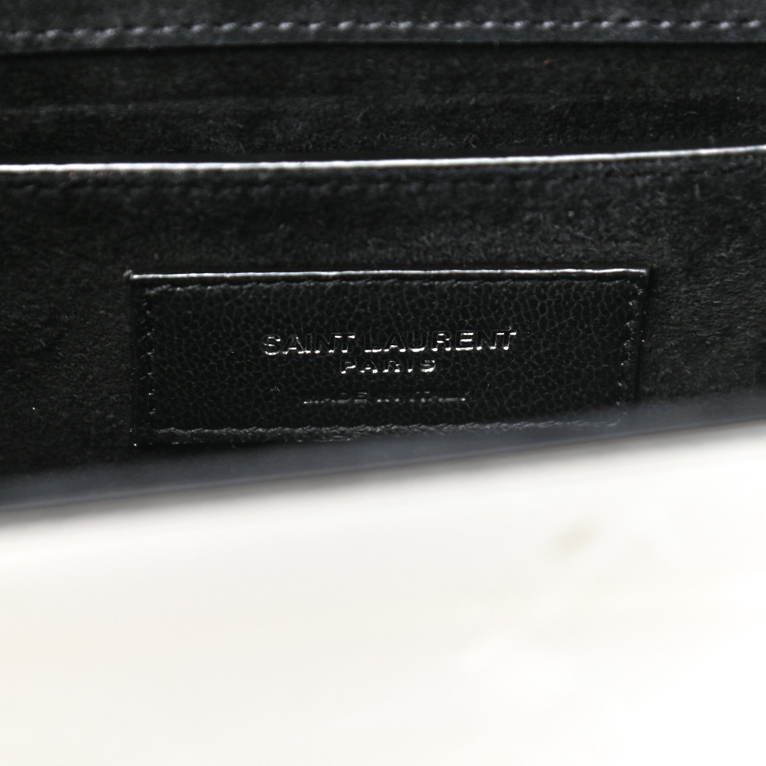 Saint Laurent Vinyl Mirror Small Classic Monogram Kate Satchel Argento 6 of 11
