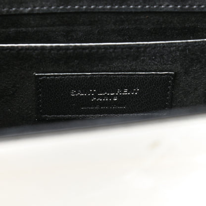 Saint Laurent Vinyl Mirror Small Classic Monogram Kate Satchel Argento 6 of 11