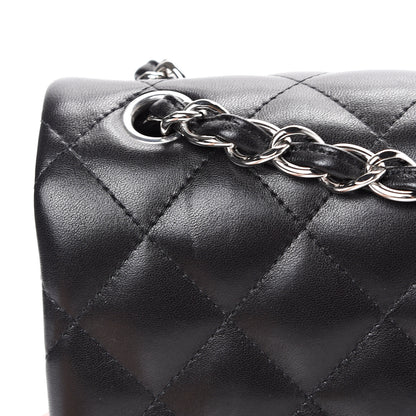 Chanel Lambskin Quilted Jumbo Double Flap Black 17 of 19