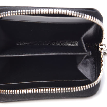 Christian Dior Lambskin Cannage Mini Lady Dior Zip Portemonnaie Black 5 of 9