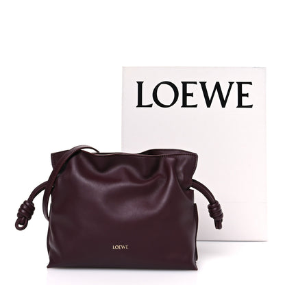 Loewe Calfskin Mini Flamenco Knot Clutch Dark Burgundy 11 of 11