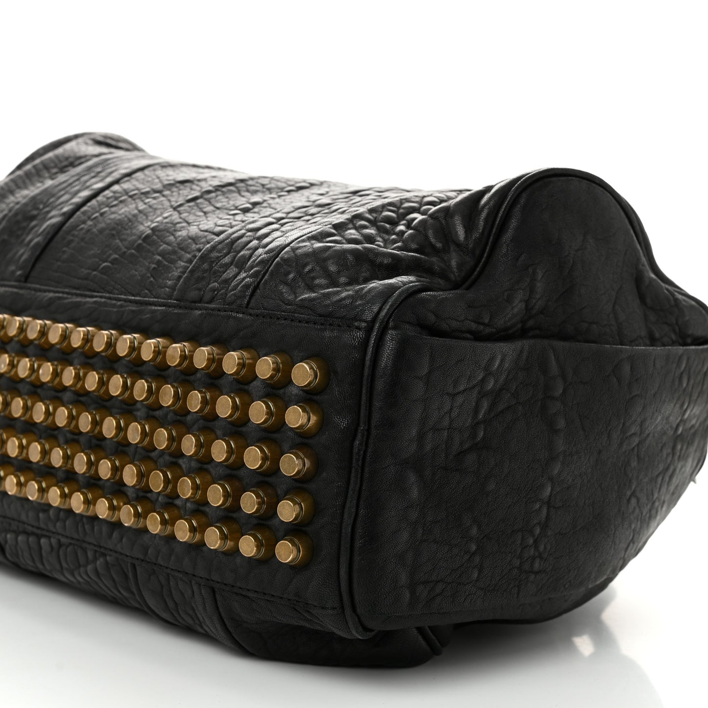 Pebbled Lambskin Rockie Antique Brass Hardware