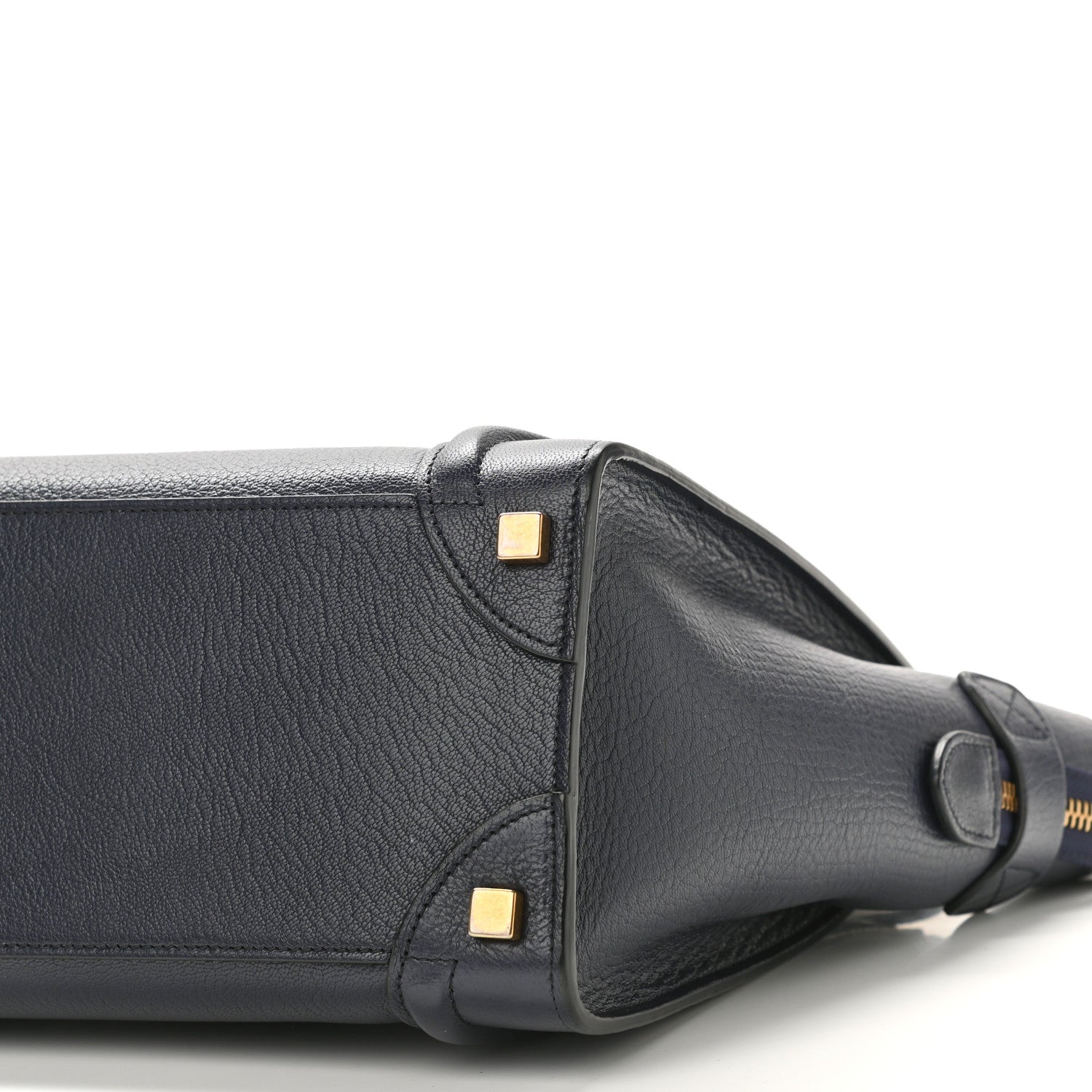 Celine Goatskin Micro Luggage Navy Blue 10 of 10