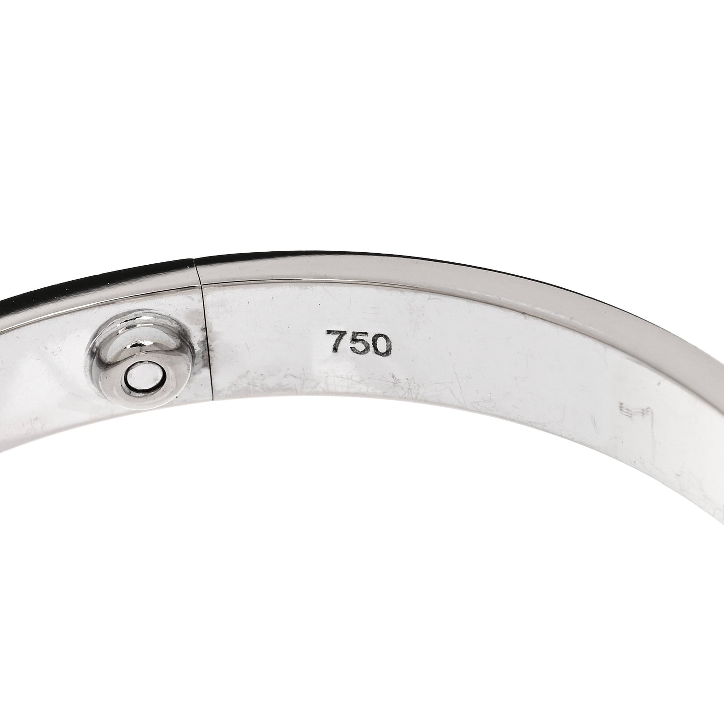 18K White Gold LOVE Bracelet 17