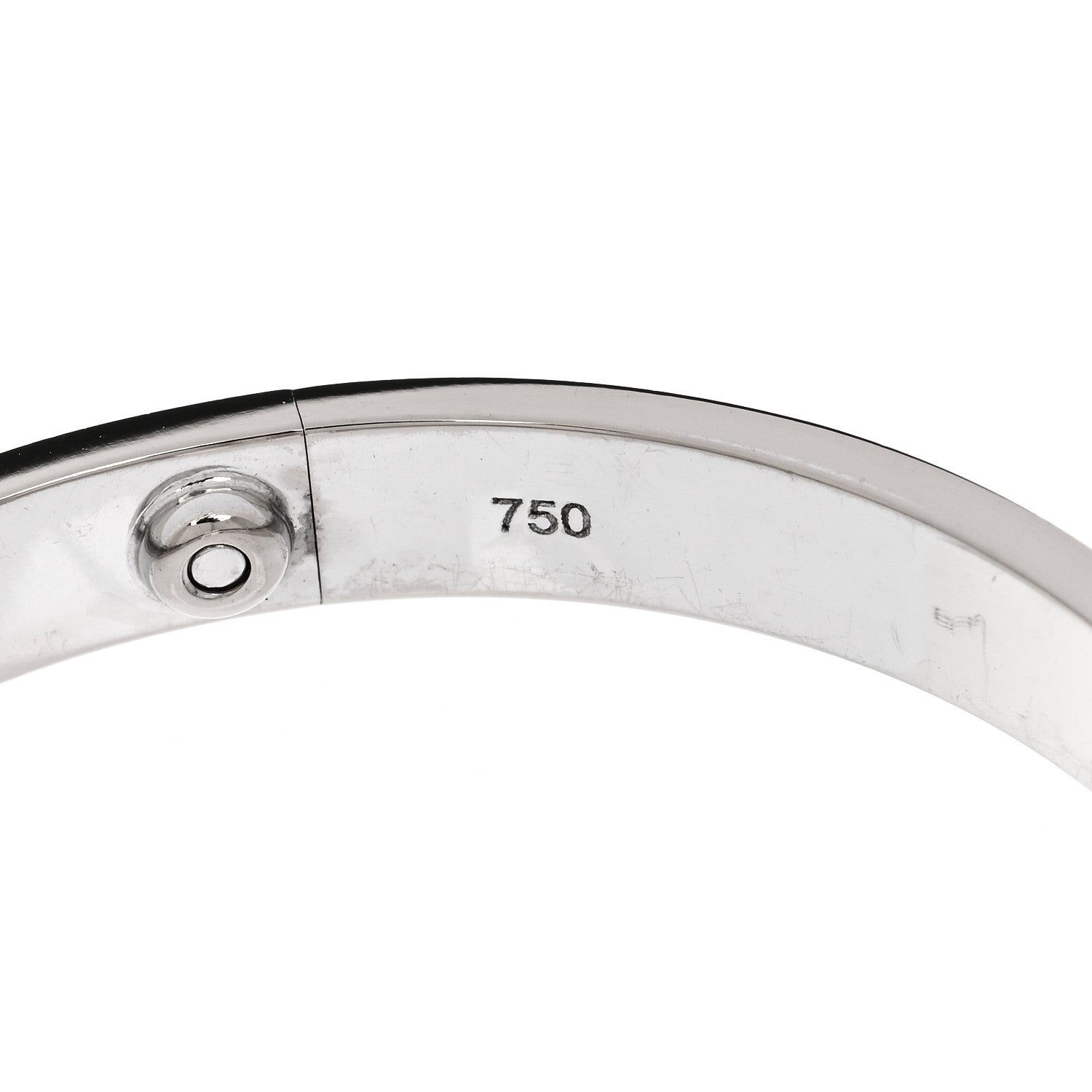 Cartier 18K White Gold LOVE Bracelet 17 4 of 5