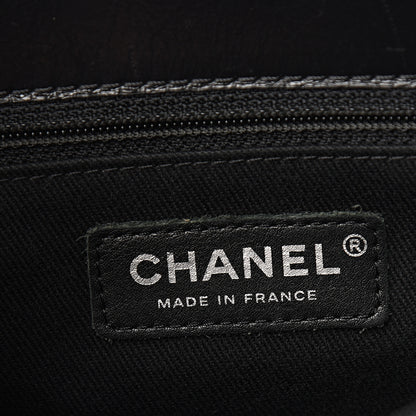 Chanel Shiny Crumpled Calfskin Quilted Medium Lady Pearly Flap Black 5 of 11