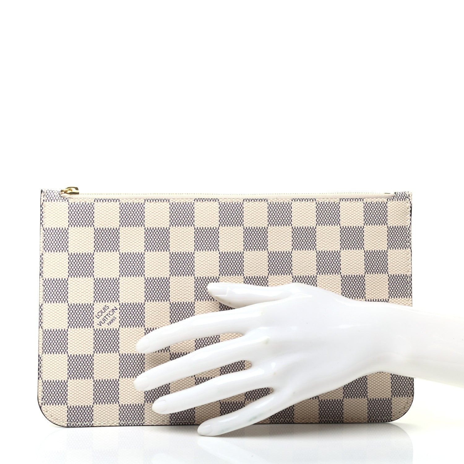 Louis Vuitton Damier Azur Braided Neverfull MM GM Pochette 2 of 6