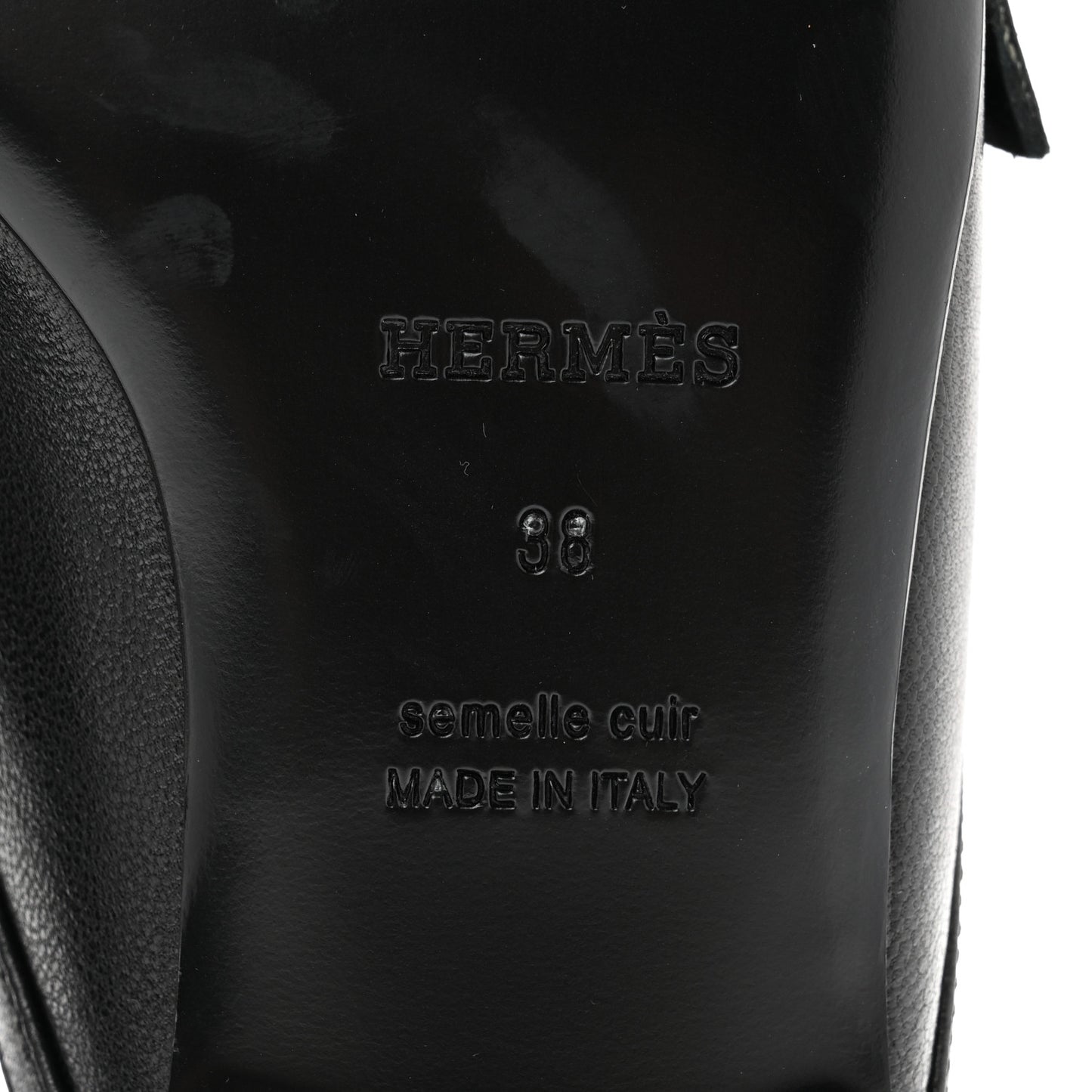 Goatskin Groupie Mule 38 Black