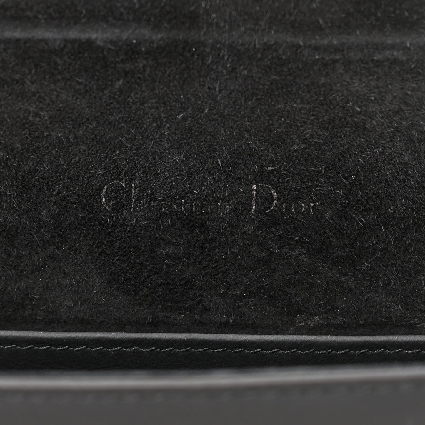 Ultra Matte Calfskin Cannage Lady Dior Clutch Black
