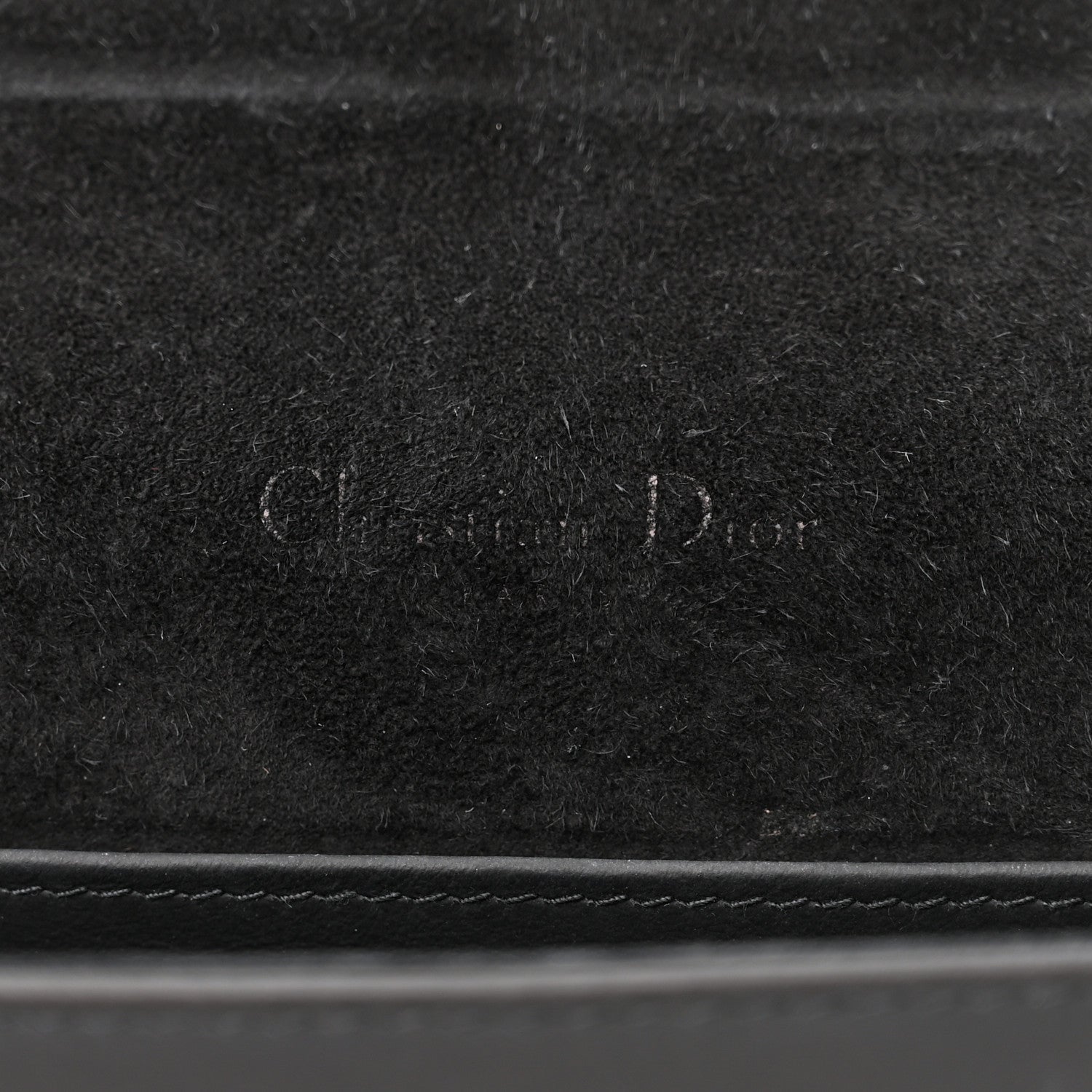 Christian Dior Ultra Matte Calfskin Cannage Lady Dior Clutch Black 7 of 12