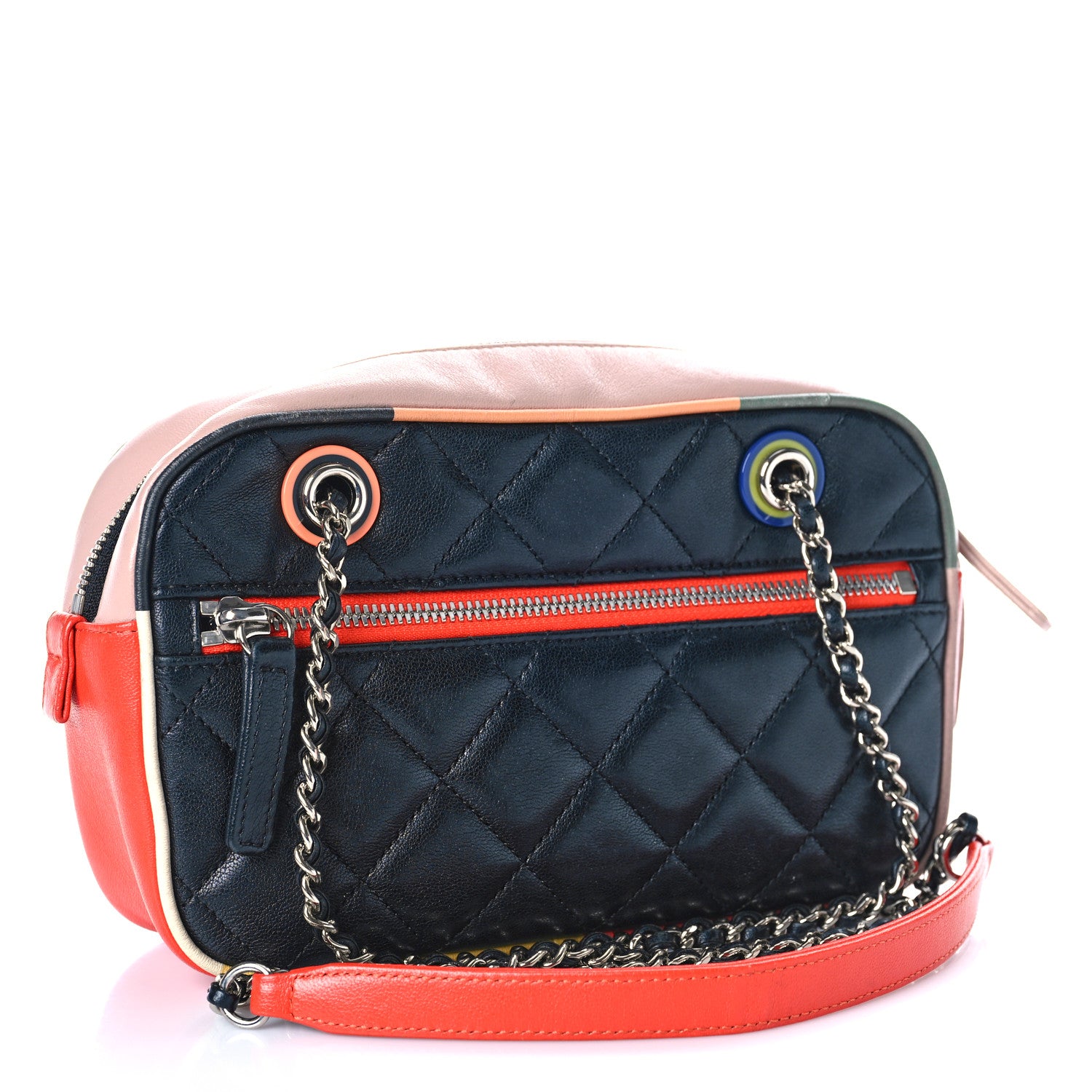 Chanel Calfskin Quilted Cuba Camera Bag Black Multicolor 3 of 17