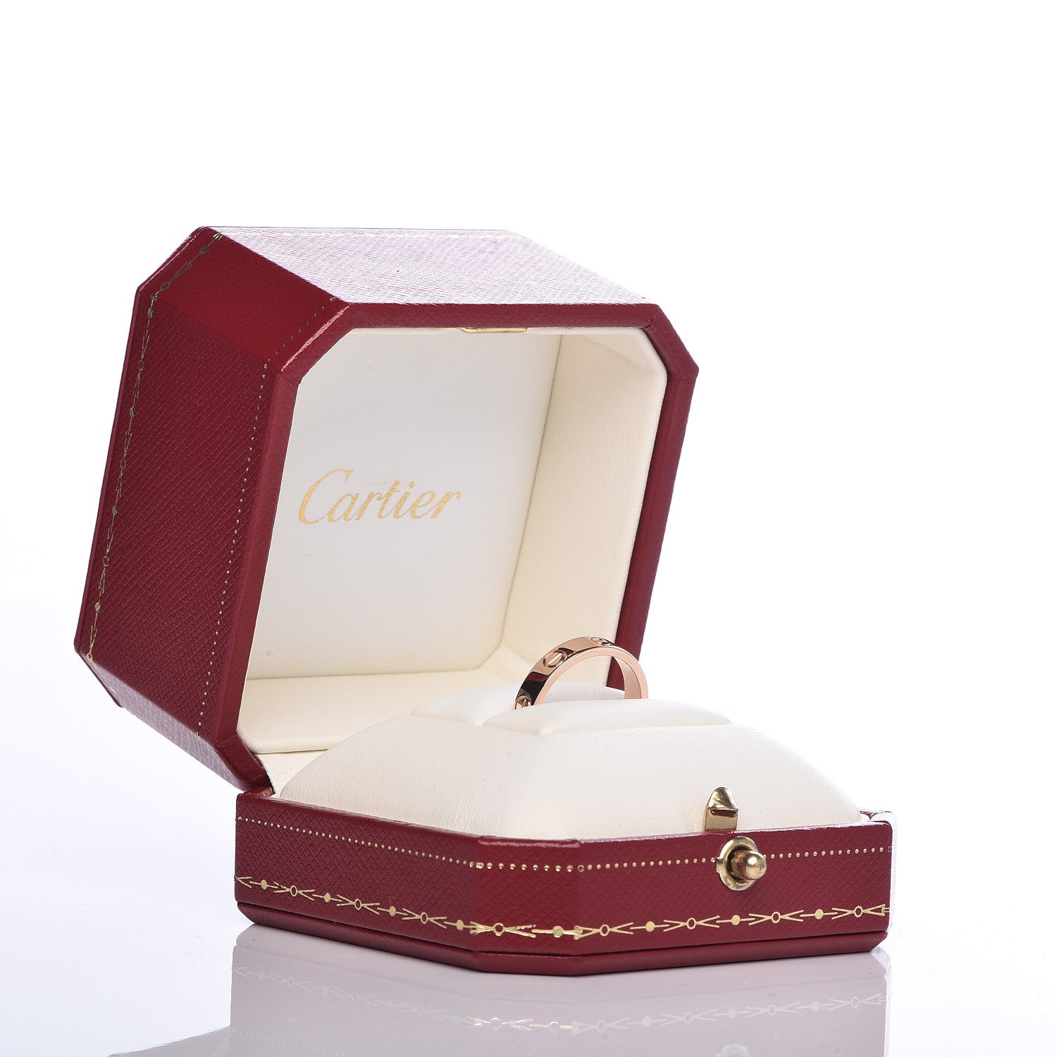 Cartier 18K Pink Gold 3.5mm LOVE Wedding Band Ring 51 5.75 5 of 5