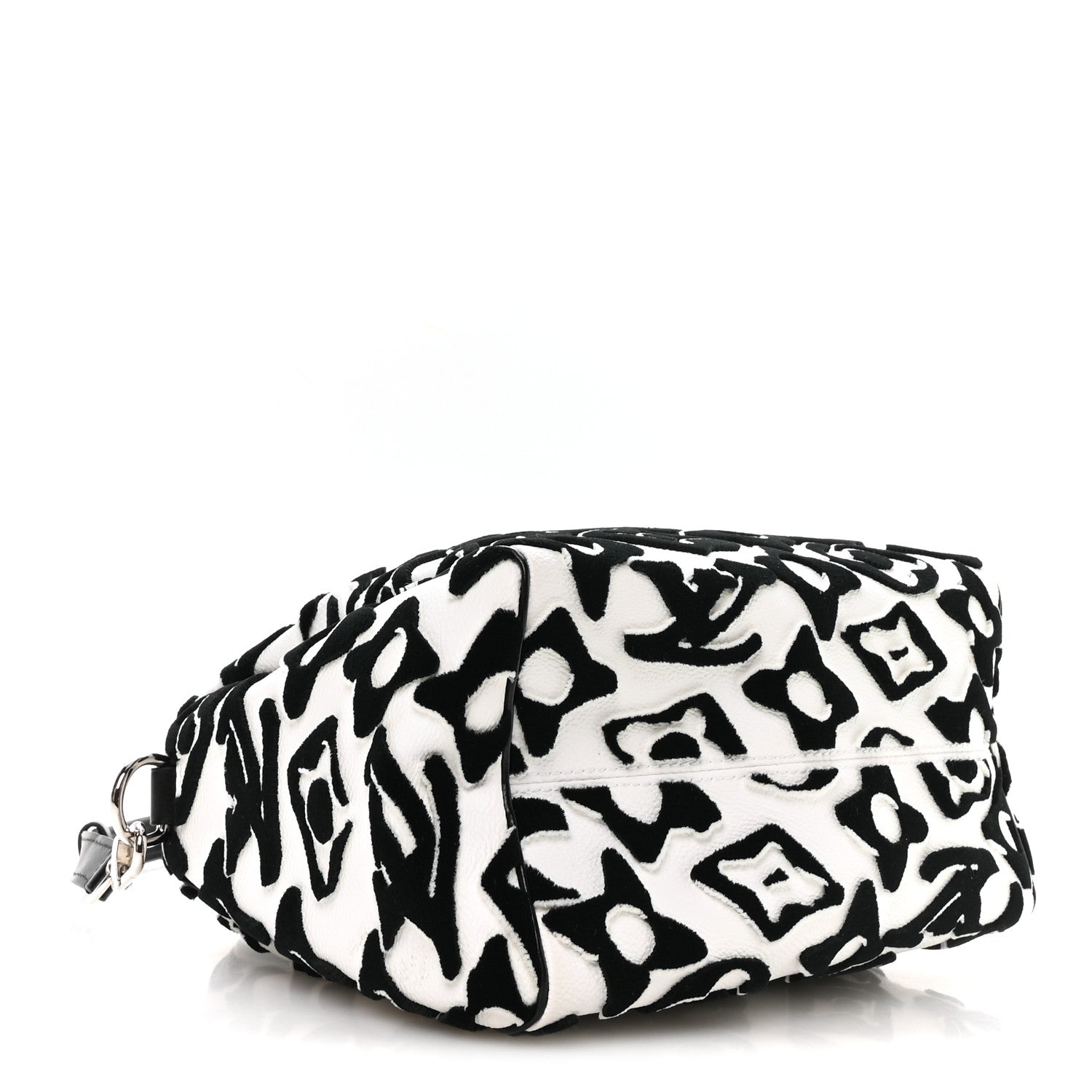 Louis Vuitton X UF Tufted Monogram Speedy Bandouliere 25 White Black 4 of 11