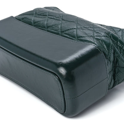 Chanel Aged Calfskin Quilted Medium Gabrielle Hobo Dark Green 10 of 10
