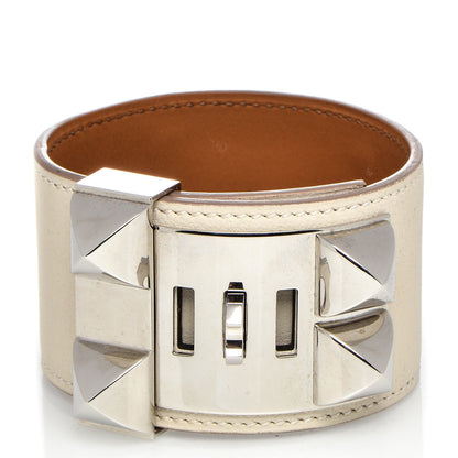 Hermes Swift Collier de Chien CDC Bracelet L Craie 3 of 6