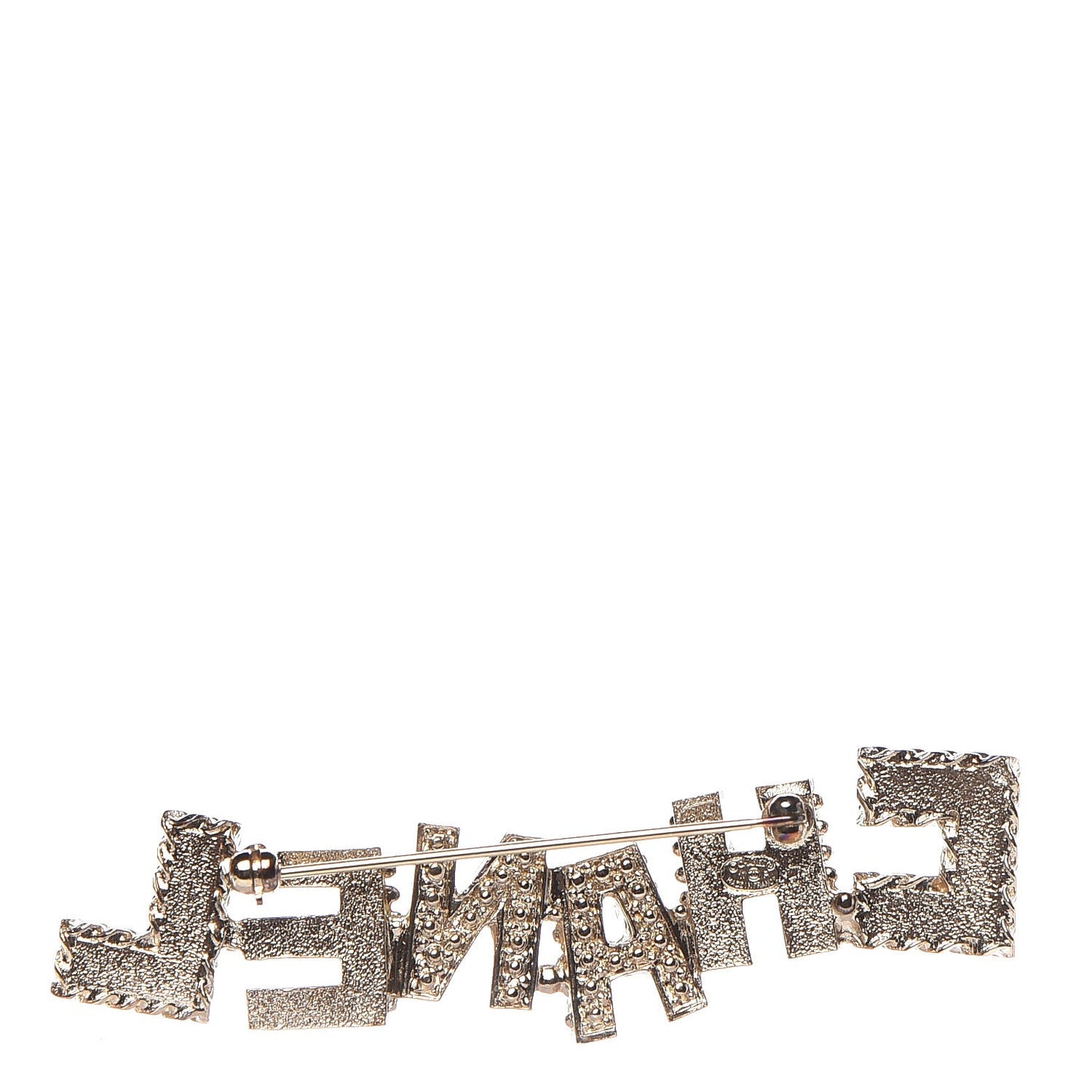 Pearl Enamel Logo Brooch Multicolor