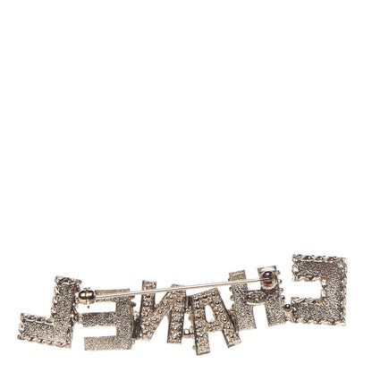 Chanel Pearl Enamel Logo Brooch Multicolor 3 of 4