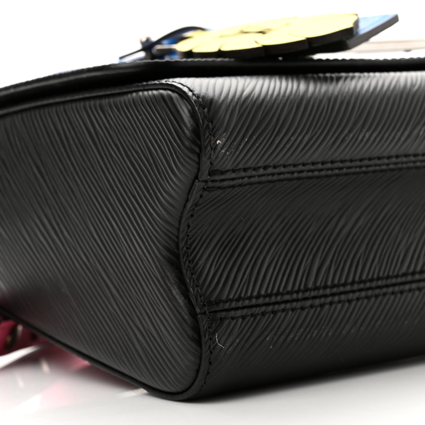 Epi Twist Short Handle Shoulder Bag Black Rose