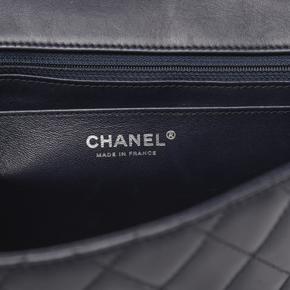 Chanel Lambskin Quilted Elementary Chic Flap Navy 6 of 13