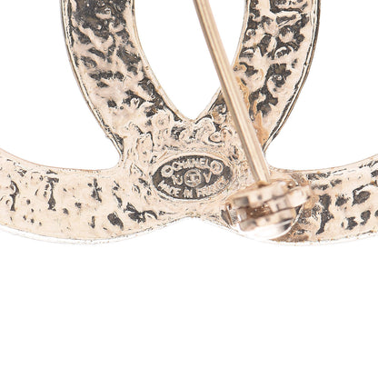Chanel Pearl CC Brooch Pin Gold 4 of 4