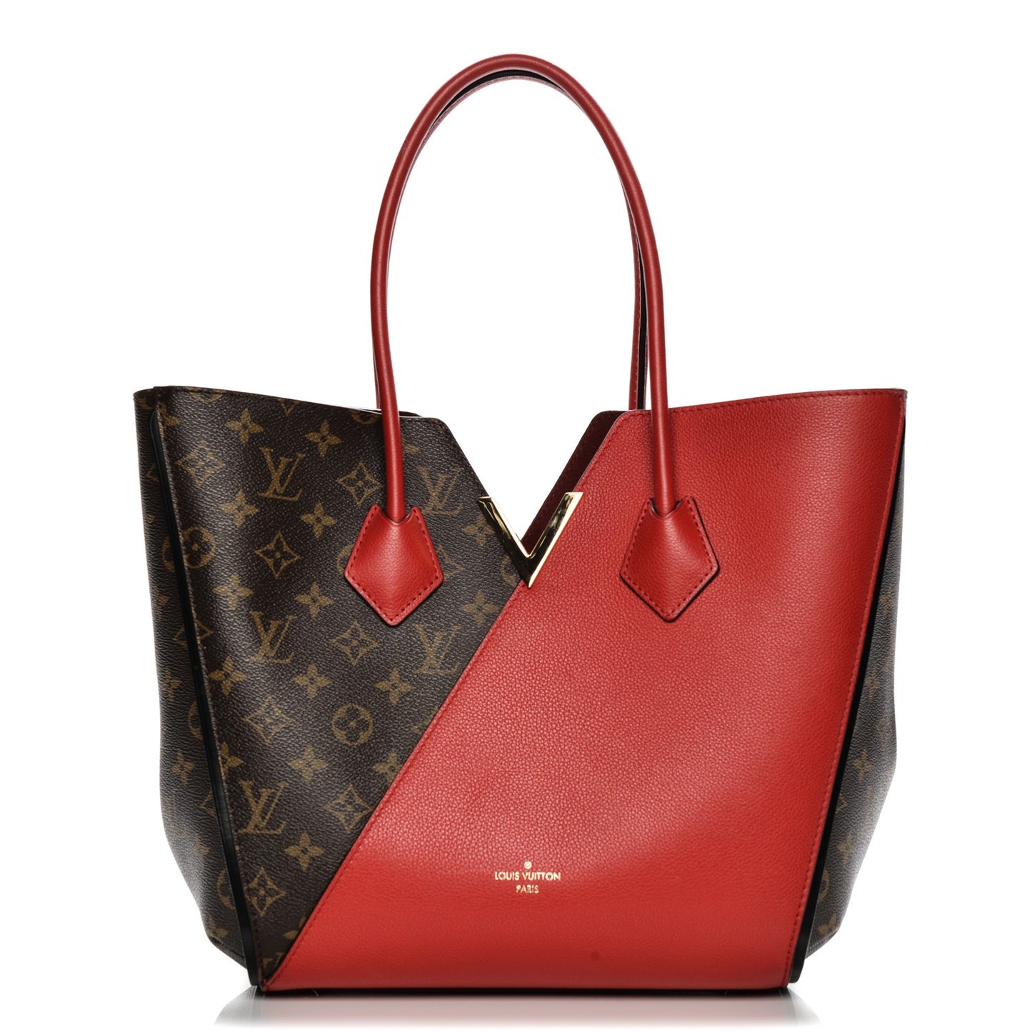 Calfskin Monogram Kimono Tote Cherry