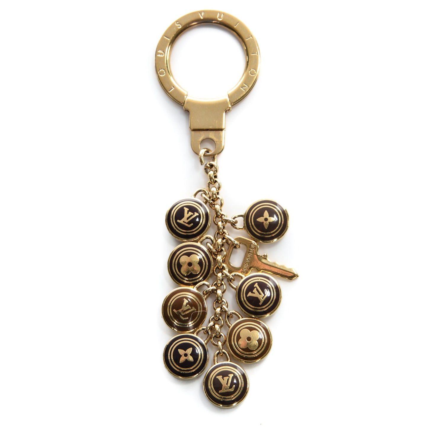 Pastilles Key Ring Holder Brown