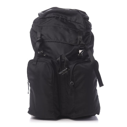 Prada Technical Nylon Double Buckle Backpack Black 1 of 10